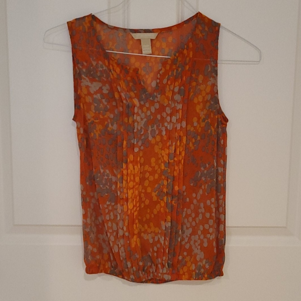 Banana Republic Partial Sheer Top